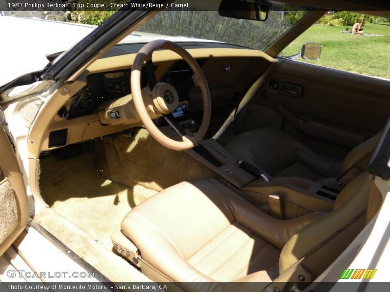 Cream White/Beige / Camel 1981 Phillips Berlina T Top Coupe