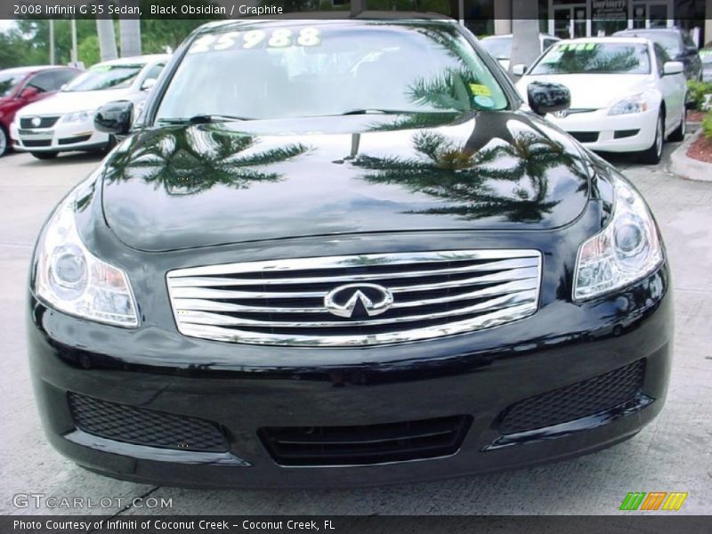 Black Obsidian / Graphite 2008 Infiniti G 35 Sedan