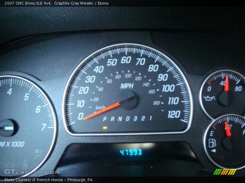 Graphite Gray Metallic / Ebony 2007 GMC Envoy SLE 4x4