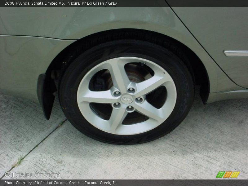 Natural Khaki Green / Gray 2008 Hyundai Sonata Limited V6
