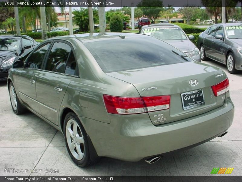 Natural Khaki Green / Gray 2008 Hyundai Sonata Limited V6