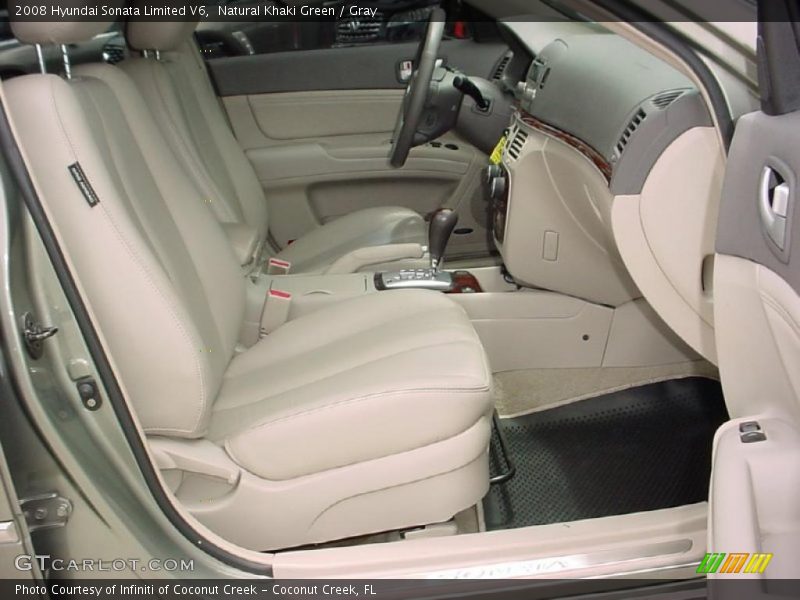 Natural Khaki Green / Gray 2008 Hyundai Sonata Limited V6