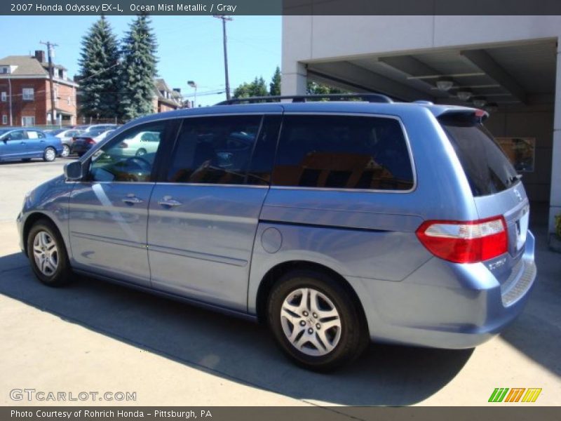 Ocean Mist Metallic / Gray 2007 Honda Odyssey EX-L