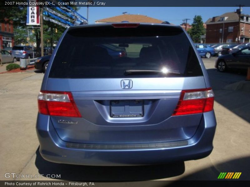 Ocean Mist Metallic / Gray 2007 Honda Odyssey EX-L