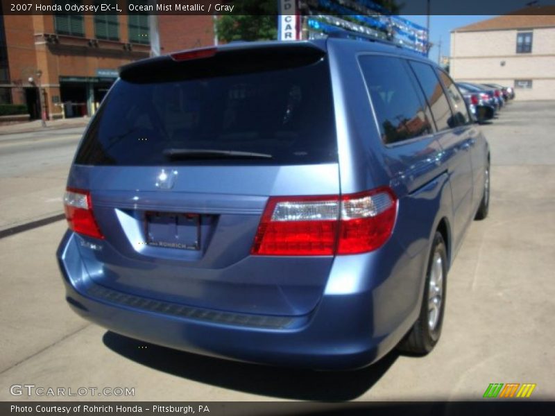 Ocean Mist Metallic / Gray 2007 Honda Odyssey EX-L