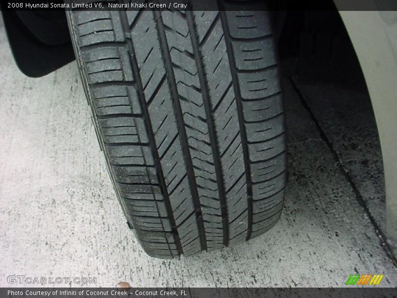Natural Khaki Green / Gray 2008 Hyundai Sonata Limited V6