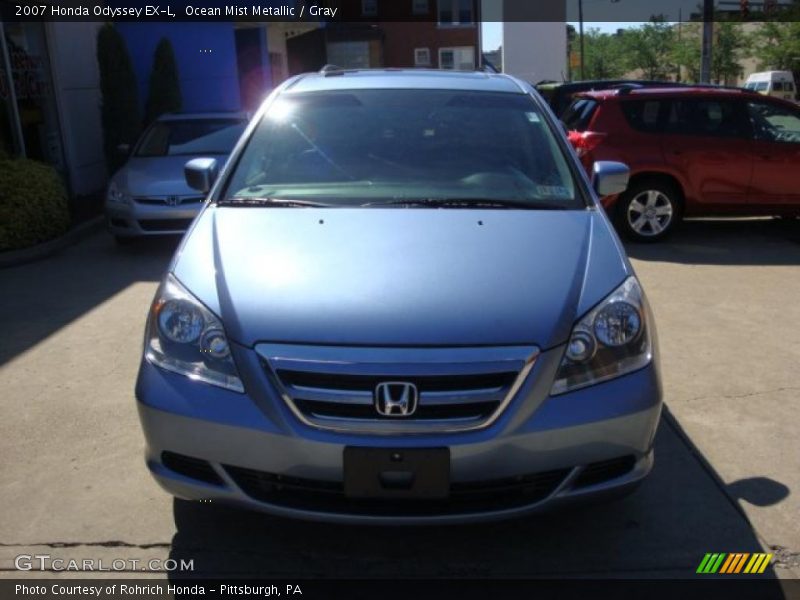 Ocean Mist Metallic / Gray 2007 Honda Odyssey EX-L