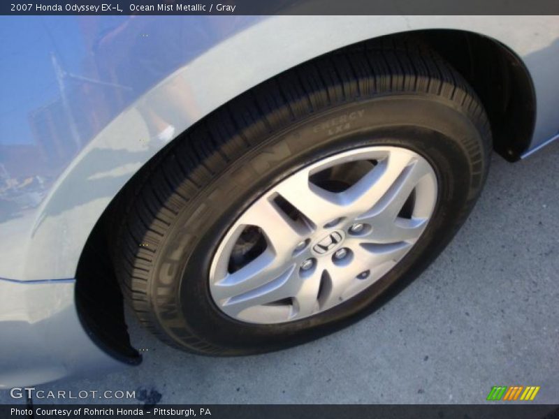 Ocean Mist Metallic / Gray 2007 Honda Odyssey EX-L