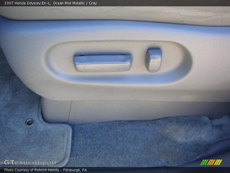 Ocean Mist Metallic / Gray 2007 Honda Odyssey EX-L