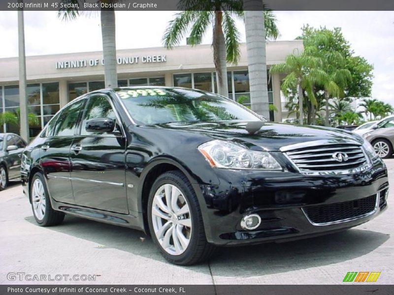 Black Obsidian / Graphite 2008 Infiniti M 45 Sedan