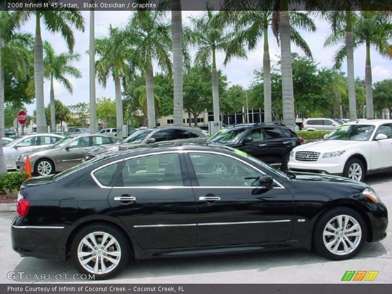Black Obsidian / Graphite 2008 Infiniti M 45 Sedan