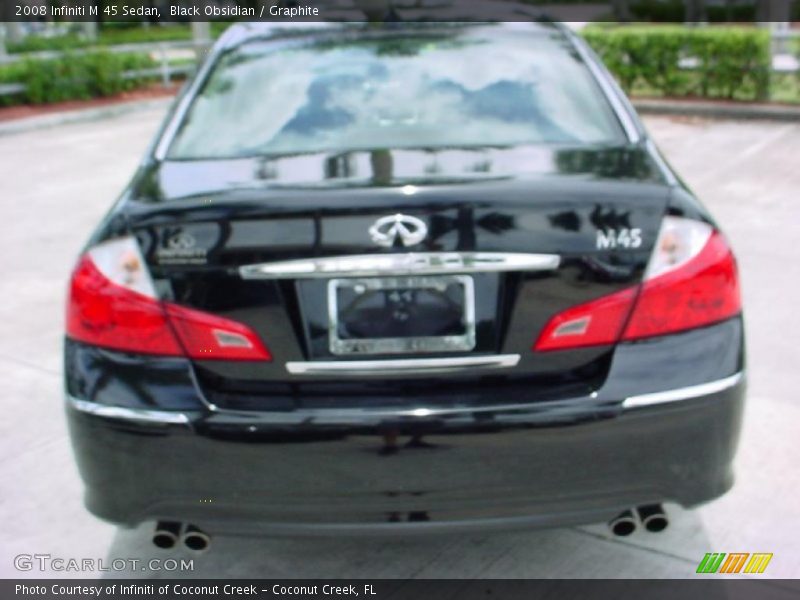 Black Obsidian / Graphite 2008 Infiniti M 45 Sedan