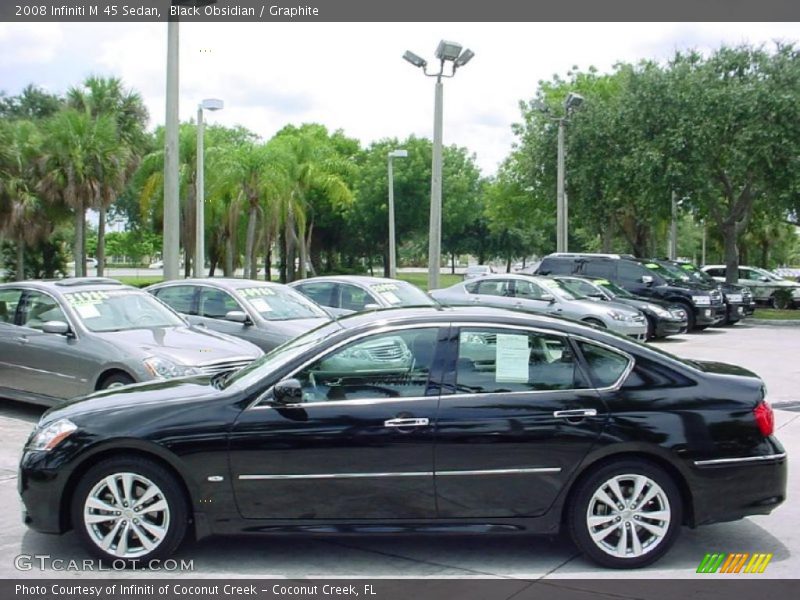 Black Obsidian / Graphite 2008 Infiniti M 45 Sedan