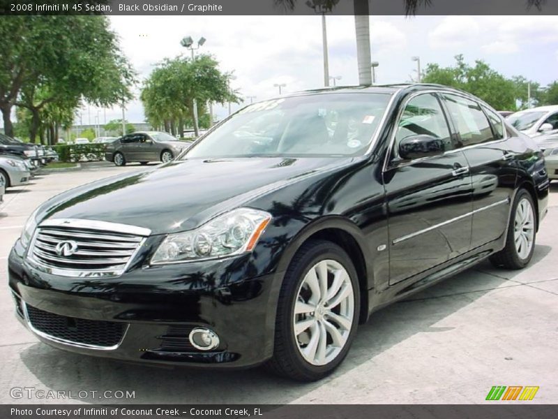 Black Obsidian / Graphite 2008 Infiniti M 45 Sedan