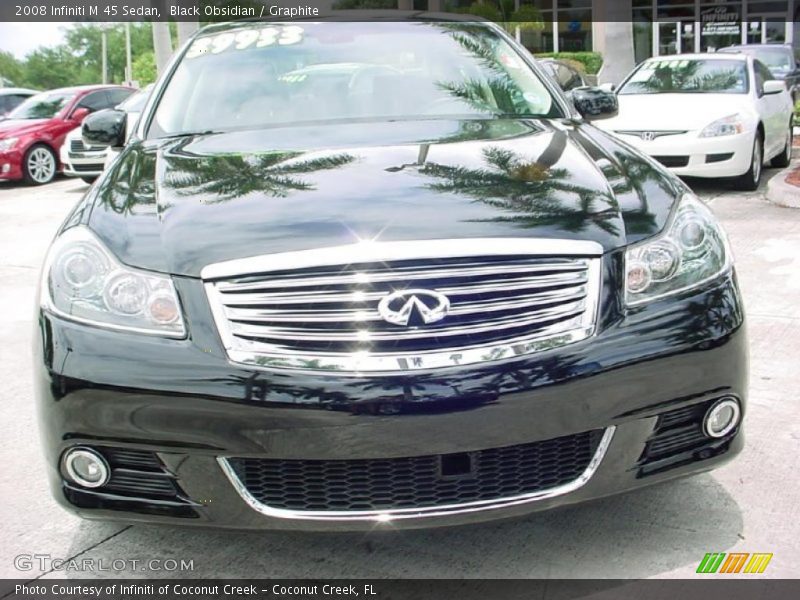 Black Obsidian / Graphite 2008 Infiniti M 45 Sedan