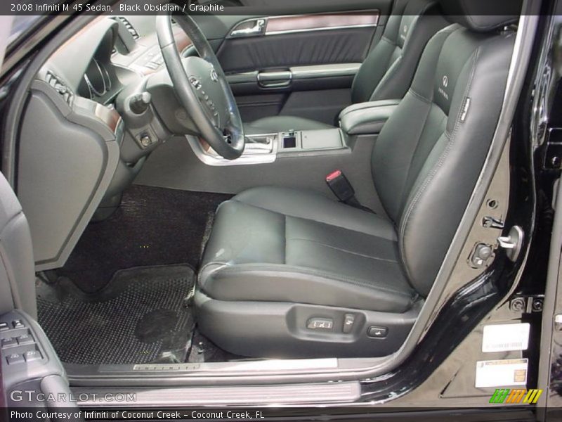 Black Obsidian / Graphite 2008 Infiniti M 45 Sedan