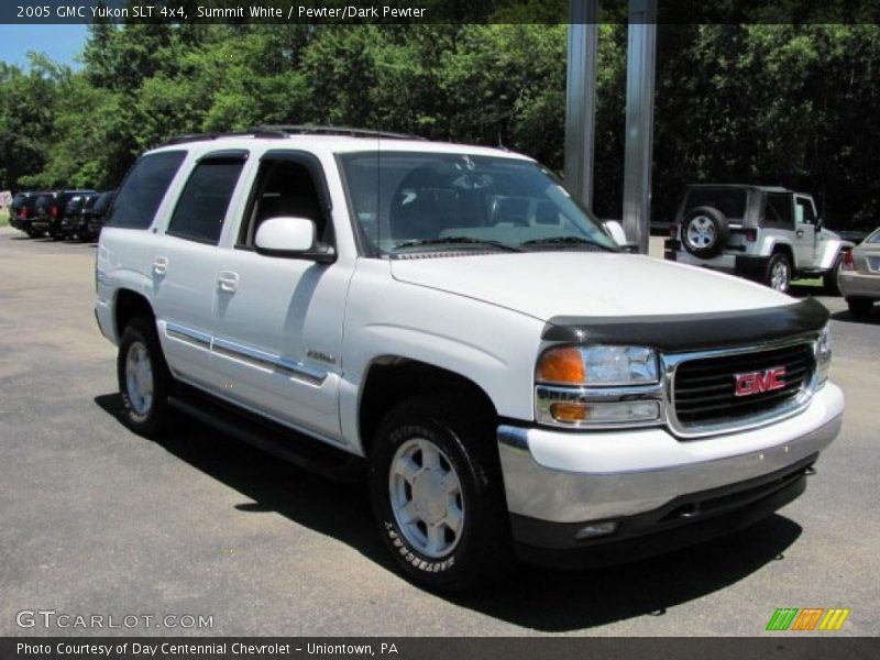 Summit White / Pewter/Dark Pewter 2005 GMC Yukon SLT 4x4