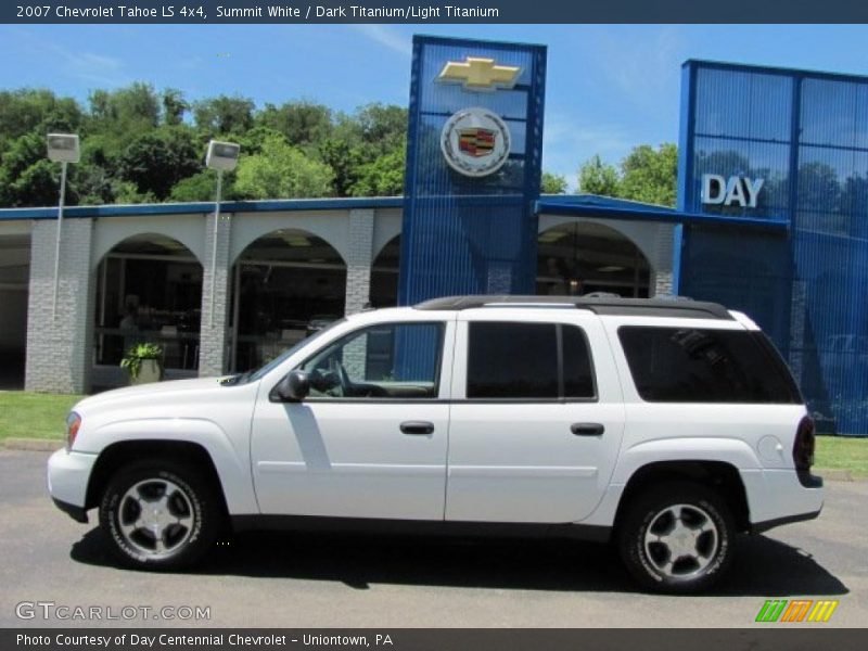 Summit White / Dark Titanium/Light Titanium 2007 Chevrolet Tahoe LS 4x4
