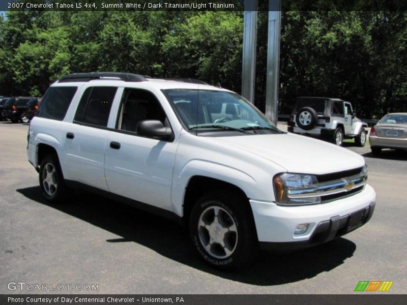 Summit White / Dark Titanium/Light Titanium 2007 Chevrolet Tahoe LS 4x4