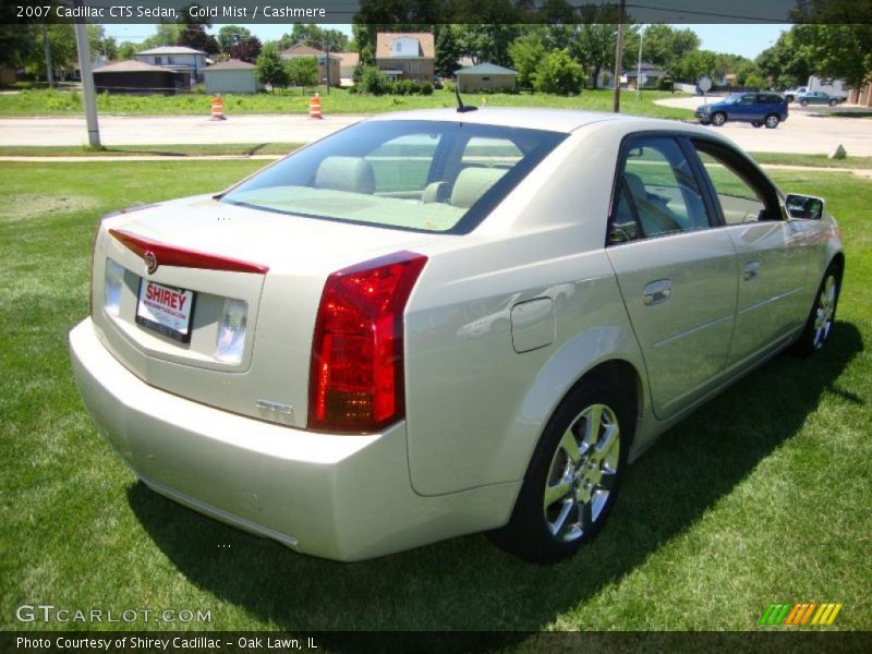 Gold Mist / Cashmere 2007 Cadillac CTS Sedan