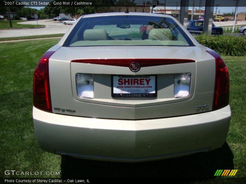 Gold Mist / Cashmere 2007 Cadillac CTS Sedan