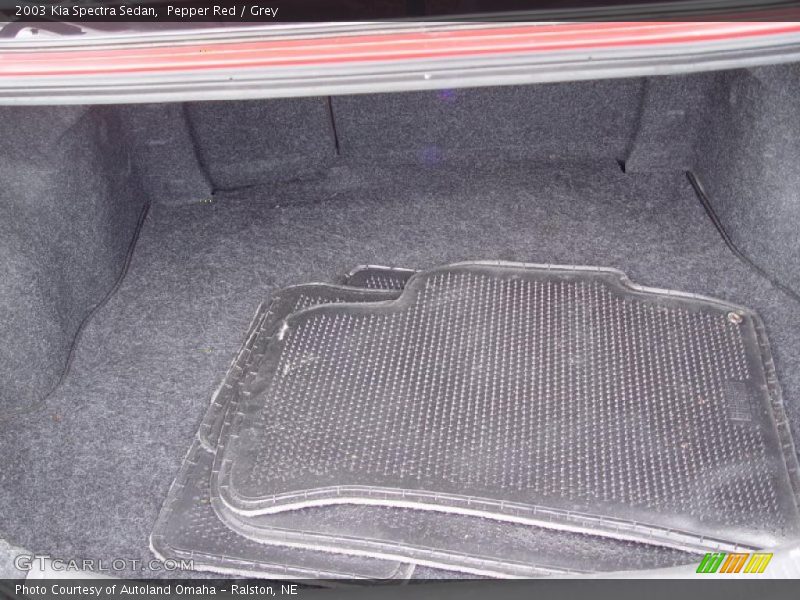 Pepper Red / Grey 2003 Kia Spectra Sedan