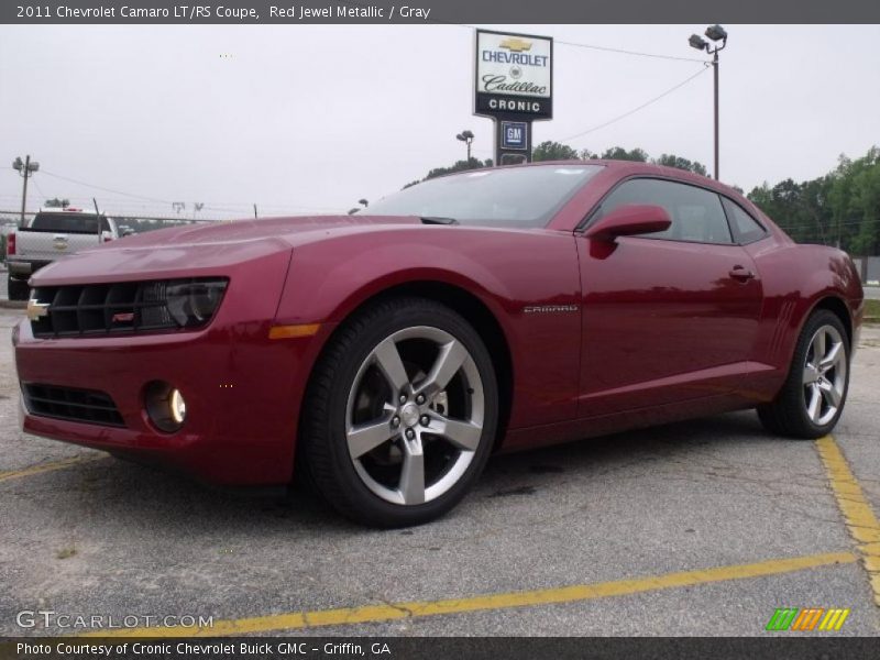 Red Jewel Metallic / Gray 2011 Chevrolet Camaro LT/RS Coupe