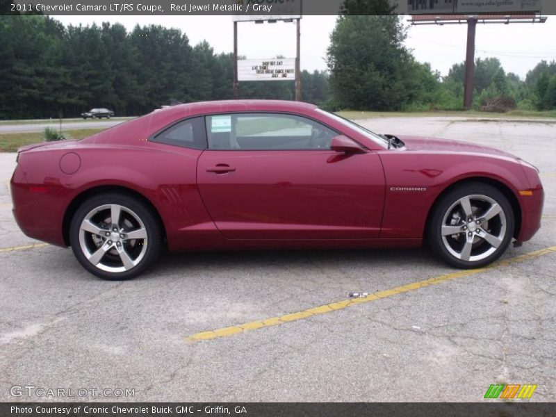 Red Jewel Metallic / Gray 2011 Chevrolet Camaro LT/RS Coupe