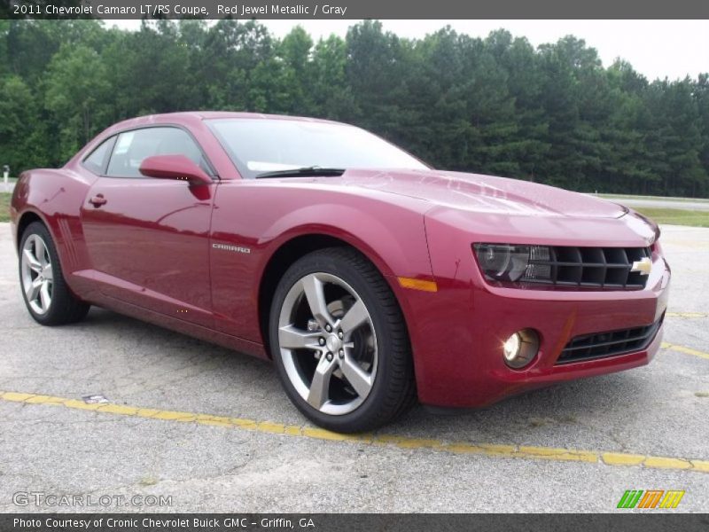 Red Jewel Metallic / Gray 2011 Chevrolet Camaro LT/RS Coupe