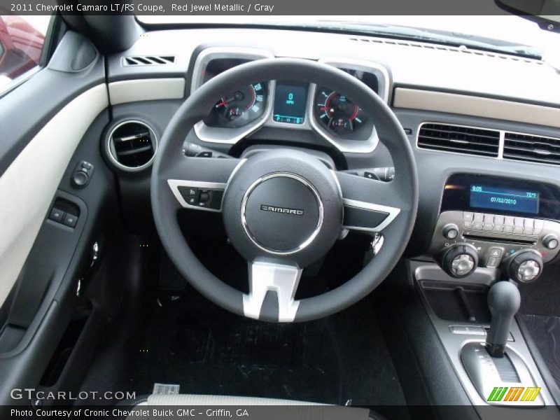 Red Jewel Metallic / Gray 2011 Chevrolet Camaro LT/RS Coupe