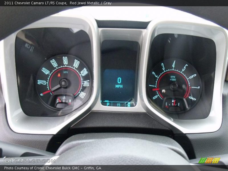 Red Jewel Metallic / Gray 2011 Chevrolet Camaro LT/RS Coupe