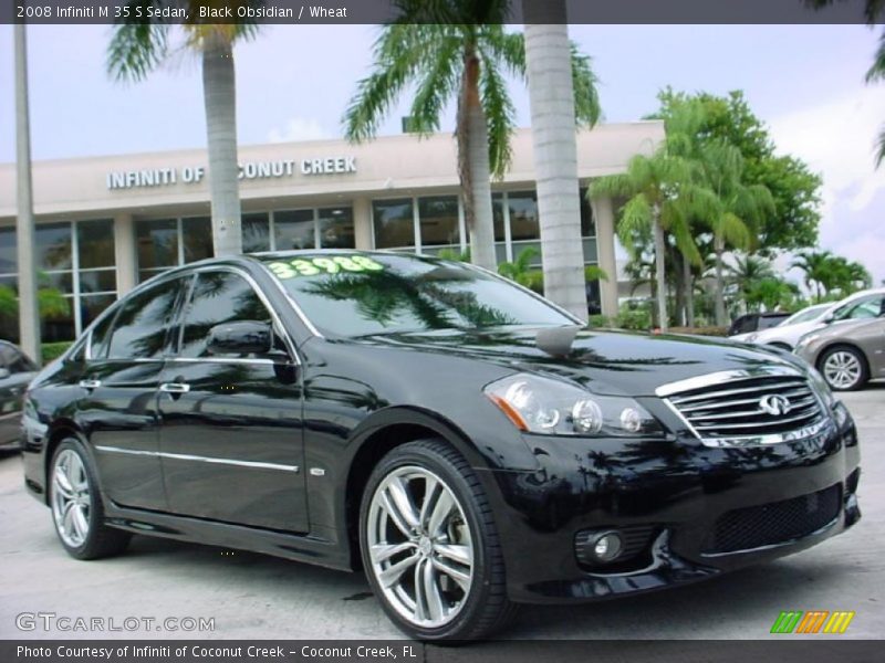 Black Obsidian / Wheat 2008 Infiniti M 35 S Sedan
