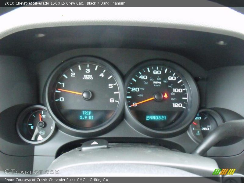 Black / Dark Titanium 2010 Chevrolet Silverado 1500 LS Crew Cab