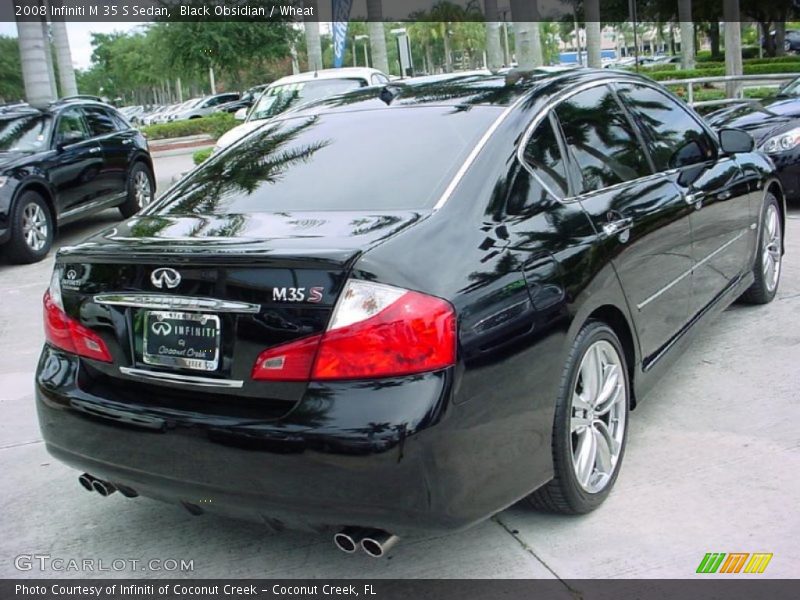 Black Obsidian / Wheat 2008 Infiniti M 35 S Sedan