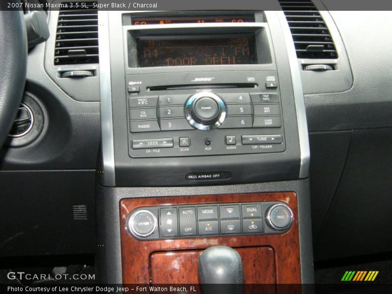 Super Black / Charcoal 2007 Nissan Maxima 3.5 SL