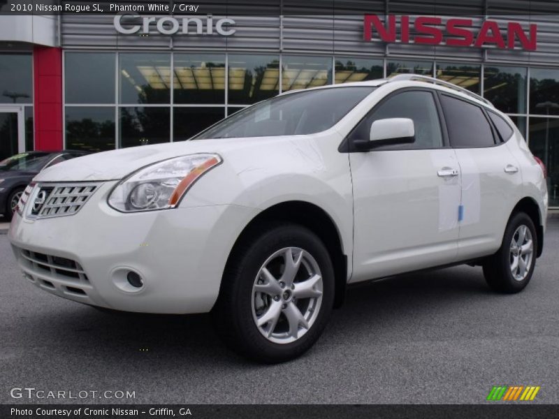 Phantom White / Gray 2010 Nissan Rogue SL