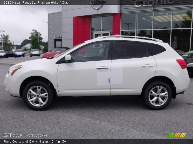 Phantom White / Gray 2010 Nissan Rogue SL