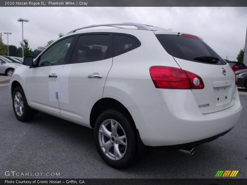 Phantom White / Gray 2010 Nissan Rogue SL