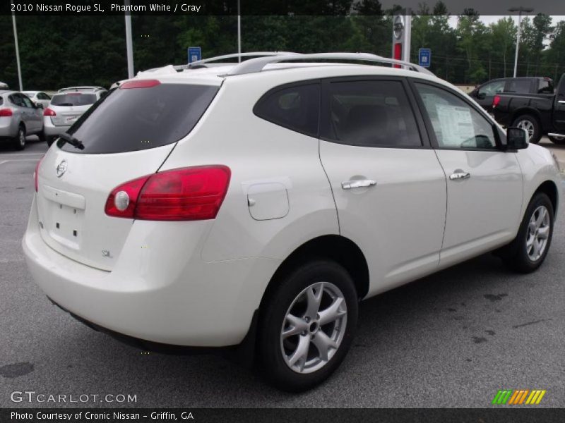 Phantom White / Gray 2010 Nissan Rogue SL