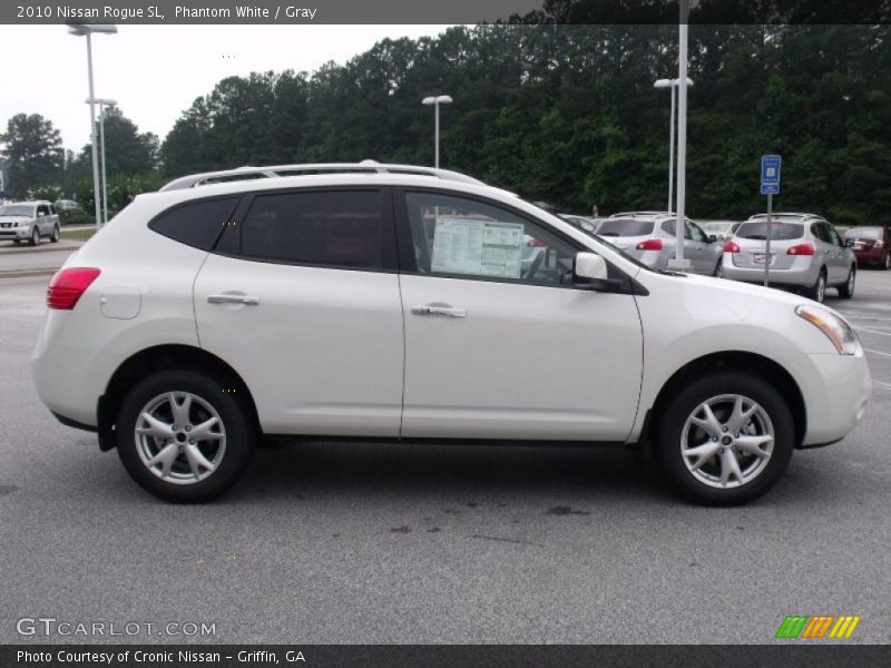 Phantom White / Gray 2010 Nissan Rogue SL