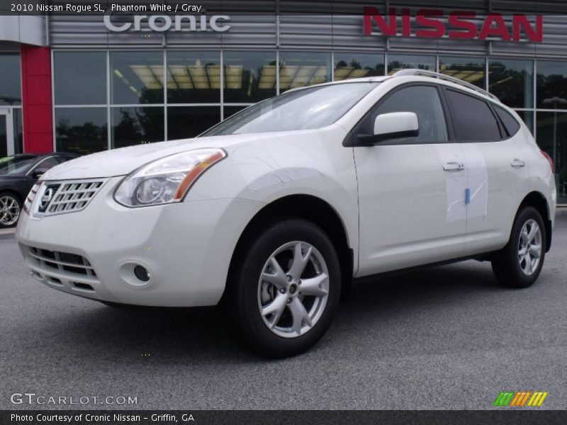 Phantom White / Gray 2010 Nissan Rogue SL