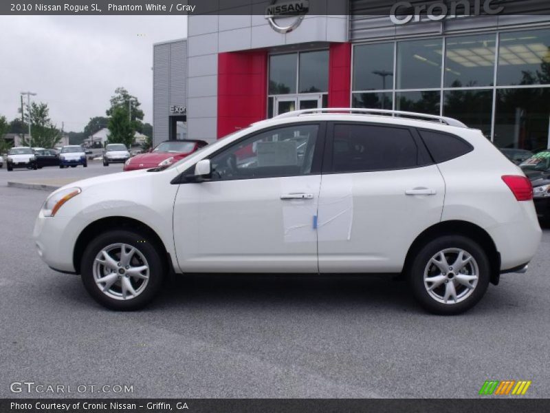 Phantom White / Gray 2010 Nissan Rogue SL