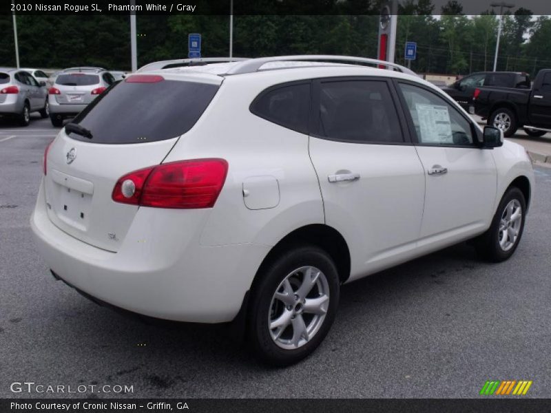 Phantom White / Gray 2010 Nissan Rogue SL