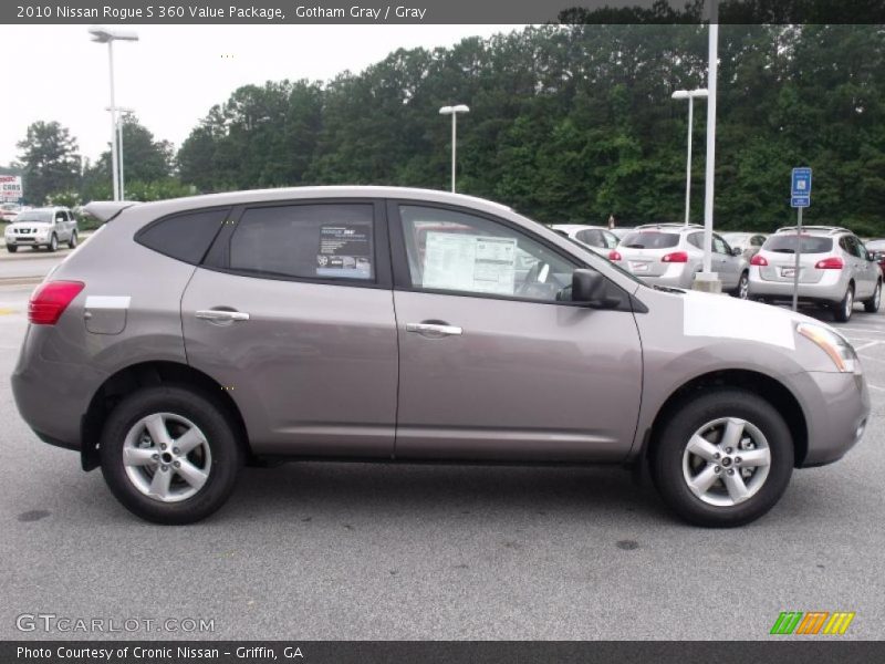 Gotham Gray / Gray 2010 Nissan Rogue S 360 Value Package