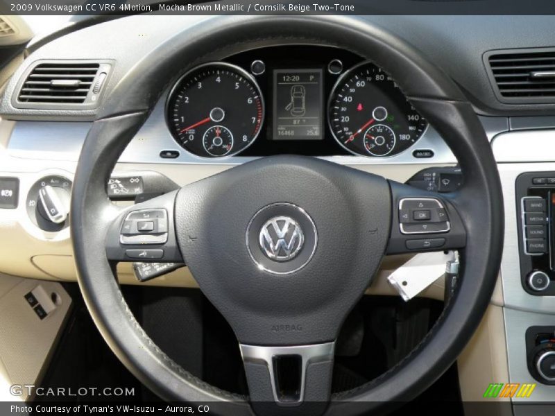 Mocha Brown Metallic / Cornsilk Beige Two-Tone 2009 Volkswagen CC VR6 4Motion