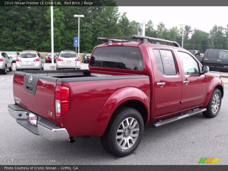 Red Brick / Beige 2010 Nissan Frontier LE Crew Cab