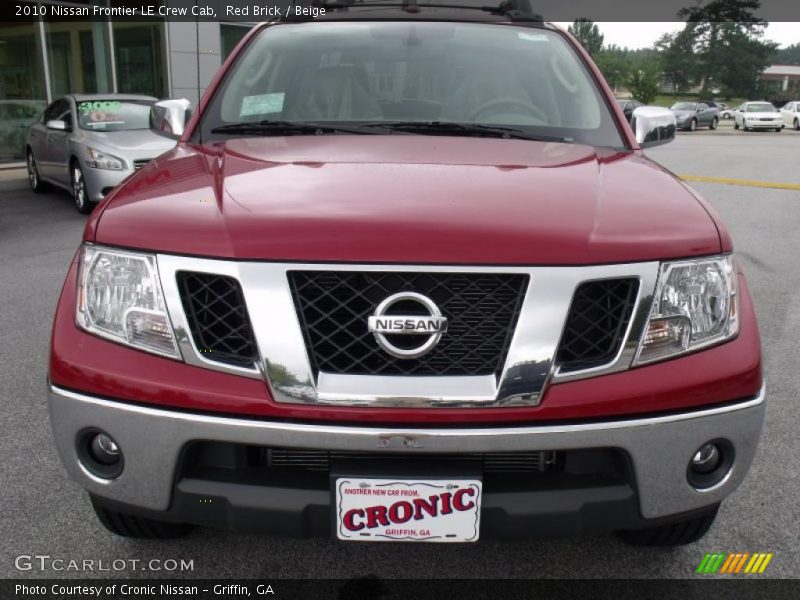 Red Brick / Beige 2010 Nissan Frontier LE Crew Cab