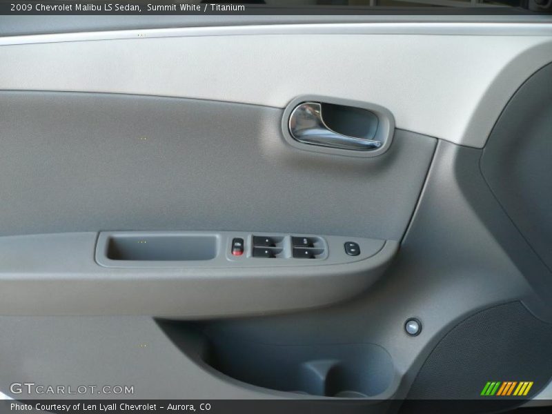 Summit White / Titanium 2009 Chevrolet Malibu LS Sedan