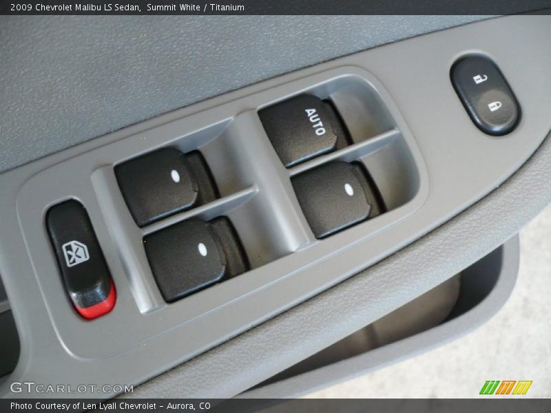 Summit White / Titanium 2009 Chevrolet Malibu LS Sedan