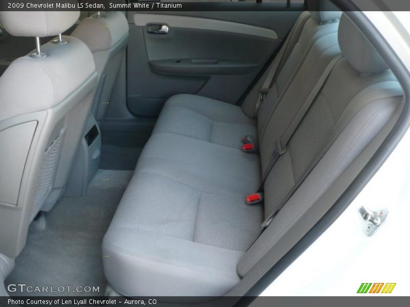 Summit White / Titanium 2009 Chevrolet Malibu LS Sedan
